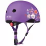 Захисний шолом Micro Розмір S 48-53 см фіолетовий з квітами (AC2137BX)